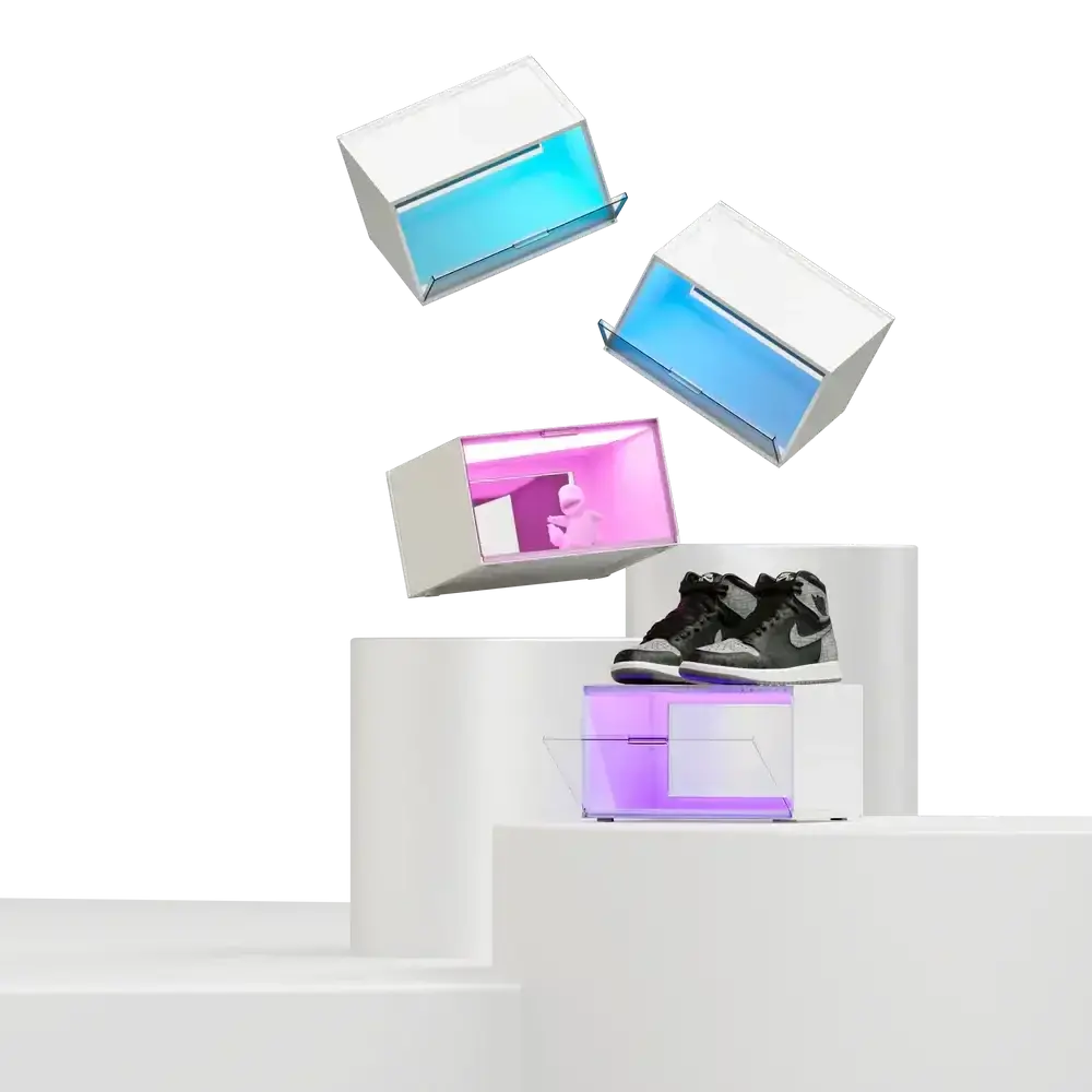Nanoleaf X Fantaqi - Expo Smart Led Display Case Starter Pack - 4 Gabloty Z Podświetleniem Led 1