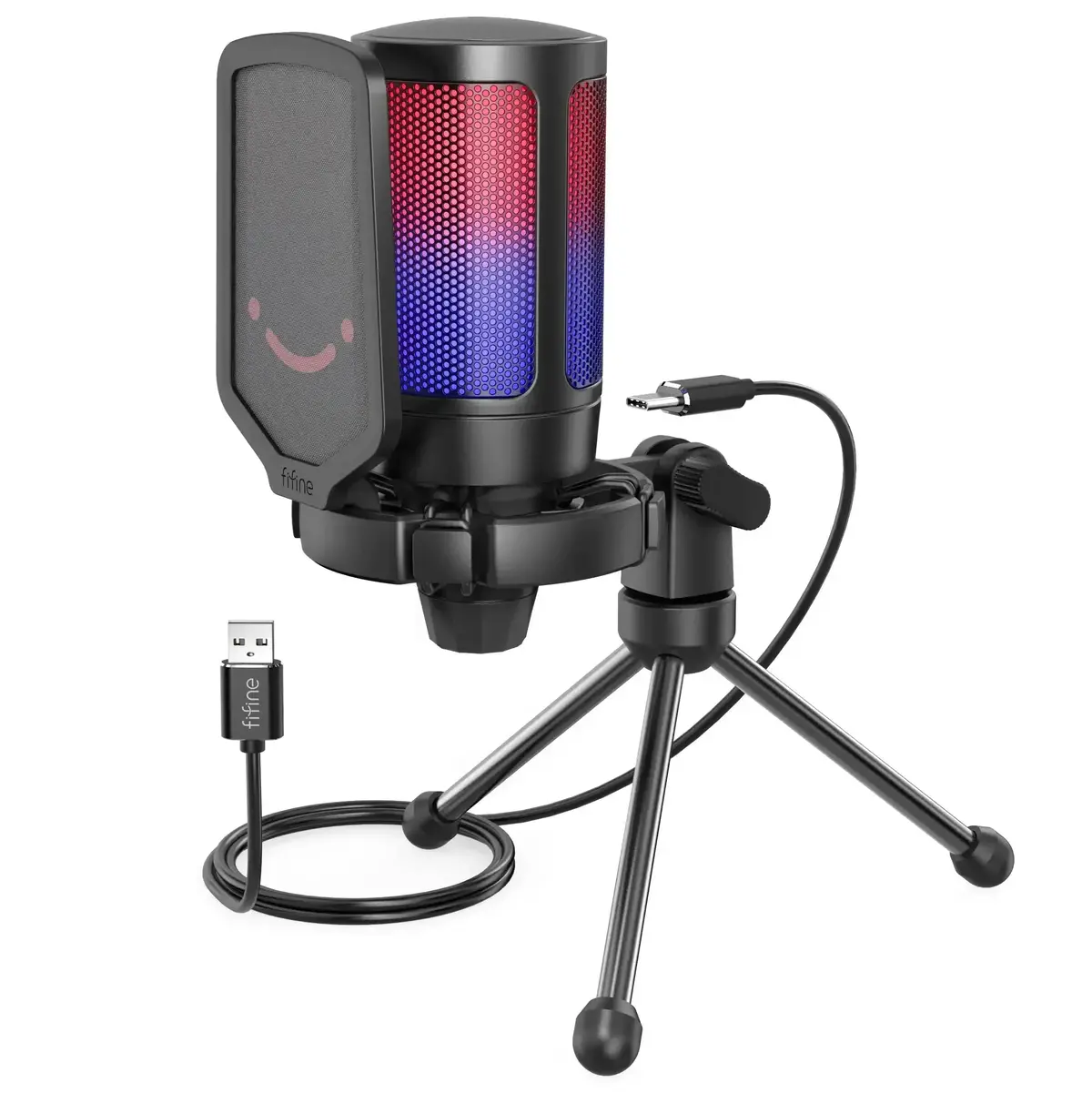 Fifine - Ampligame - A6v Studio Condenser Microphone - Studyjny Mikrofon Pojemnościowy 1