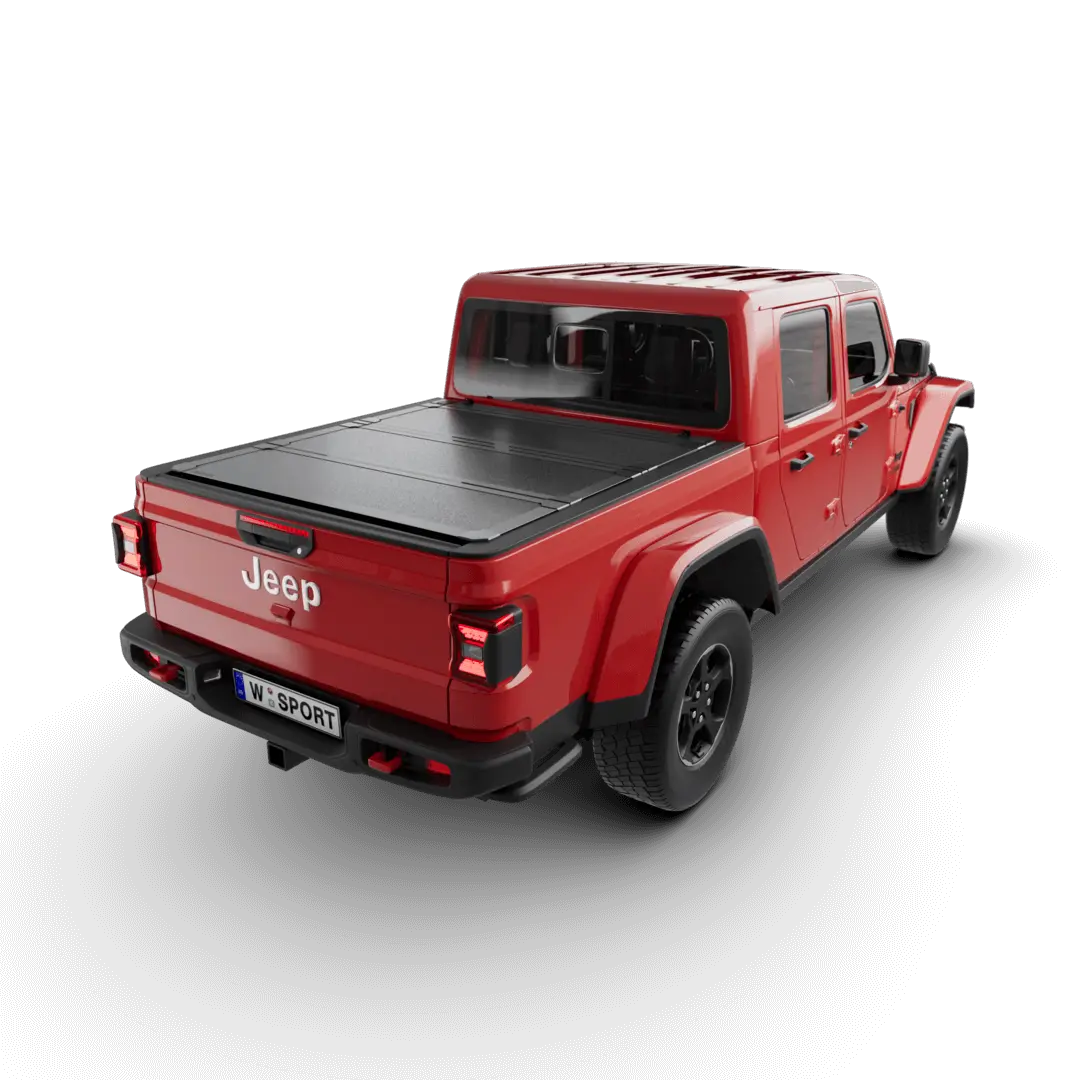 Worksport Al4 Hard Aluminum Full Bed Access Tonneau Cover For 2020–2024 Jeep Gladiator Jt 5' Bed 1