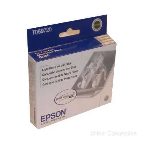T059720 Stylus Photo R2400 Ink Cartridge  Light Black 1