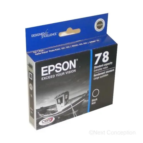 T078120s Epson Claria Hidef Ink Black 1