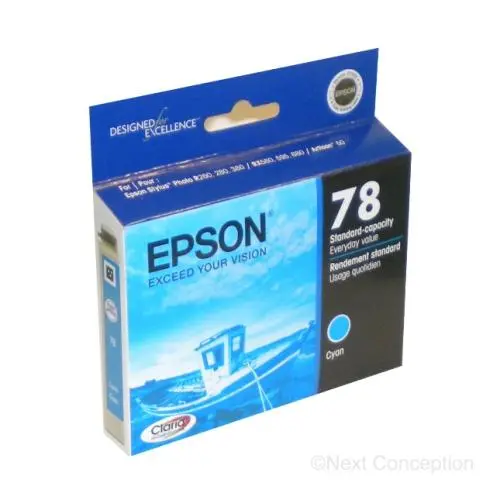 T078220s Epson  Claria Hidef Ink Cyan 1