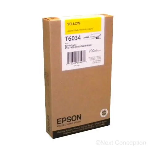 T603400 Epson Ultrachrome Yellow K3 For Stylus Pro 7800/7880 1