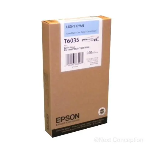 T603500 Epson Ultrachrome Light Cyan K3 For Pro 7800/7880/98 1