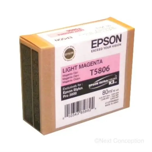 T580600 Epson Ultrachrome Light Magenta Ink 80Ml, Stylus Pro 1