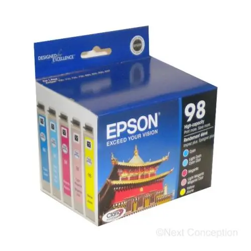 T098920s Epson Color Multipack Ink Cartridge Highcapacity 1