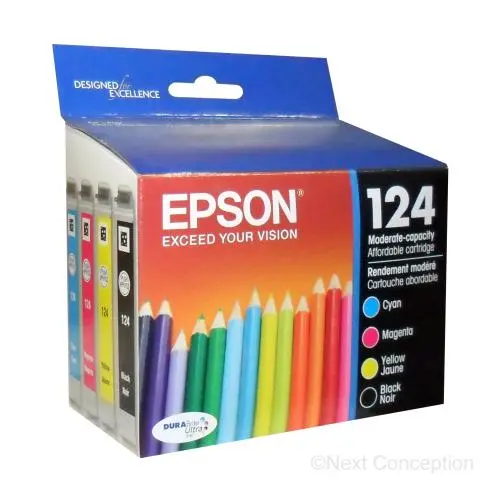 T124120bcs Epson Combo Ink Cmyk, Stylus Nx125/127/420/Workf 1