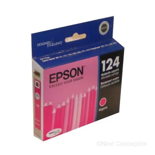 T124320s Epson Durabrite Ultra Ink Magenta, Stylus 125/127/ 1