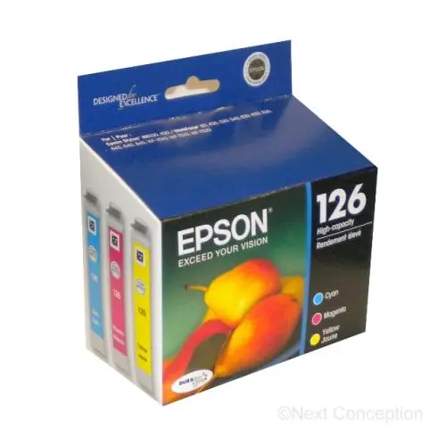 T126520s Epson Durabrite Ultra Ink Color Mulitpack, Workfor 1