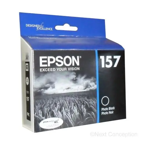 T157120 Epson Ultrachrome K3 Photo Black Ink Stylus R3000 1