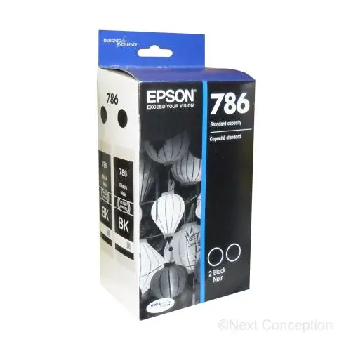 T786120d2 Epson Black Dual Pack Ink Cartridge  Wf4630/4640/ 1