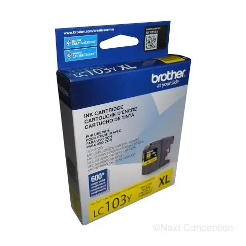 Lc103ys Yellow Hy Ink For Mfcj4410dw/Mfcj4510dw/Mfcj4610dw 1