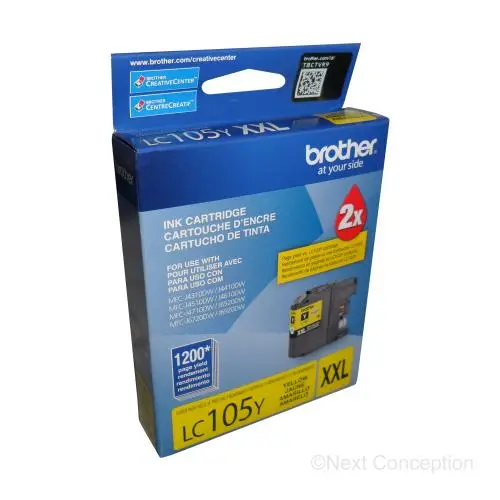 Lc105ys Yellow Super Hy Ink For Mfcj4410dw/Mfcj4510dw/Mfcj46 1