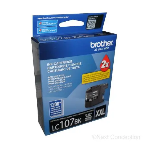 Lc107bks Black Super Hy Ink For Mfcj4410dw/Mfcj4510dw/Mfcj46 1
