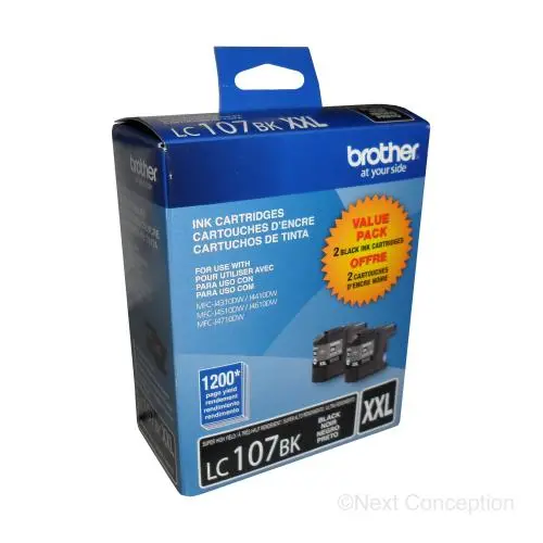 Lc1072pks Black 2Pks Super Hy Ink For Mfcj4410dw/Mfcj4510dw/ 1