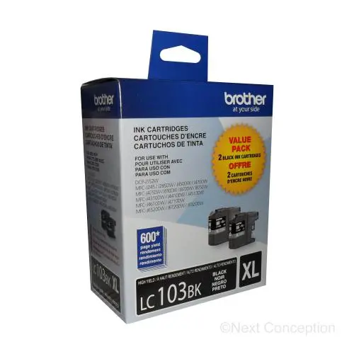 Lc1032pks Black 2Pk Hy Ink For Mfcj4410dw/Mfcj4510dw/Mfcj461 1