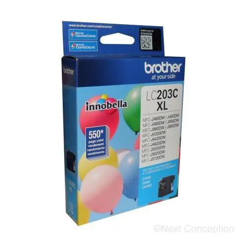 Lc203cs Cyan Ink For Mfcj4320dw/Mfcj4420dw/Mfcj4620dw 1