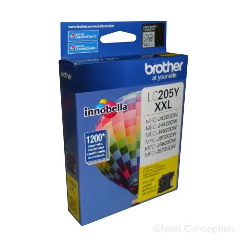Lc205ys Yellow Super Hy Ink For Mfcj4320dw/Mfcj4420dw 1