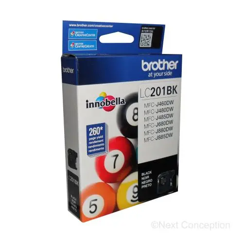 Lc201bks Black Ink For Mfcj4320dw/Mfcj4420dw/Mfcj4620dw/M 1
