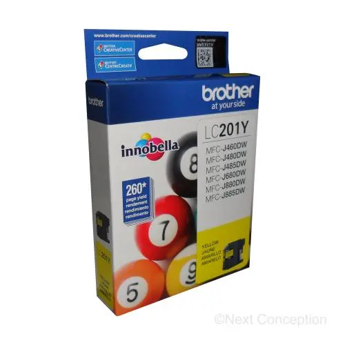 Lc201ys Yellow Ink For Mfcj4320dw/Mfcj4420dw/Mfcj4620dw/M 1