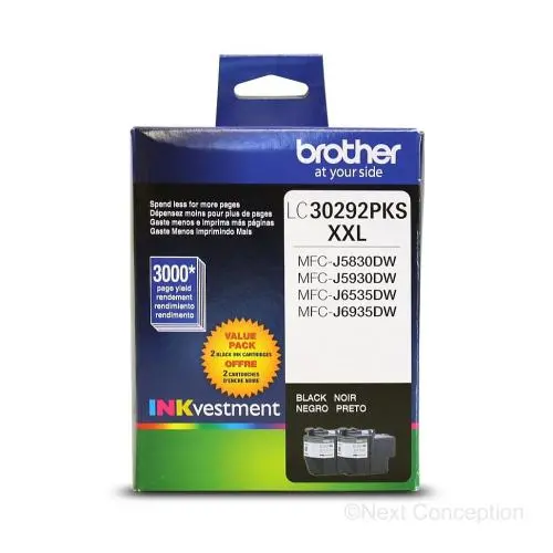 Lc30292pks 2Pk Black Ink For Mfcj5830dw, Mfcj6535dw 1