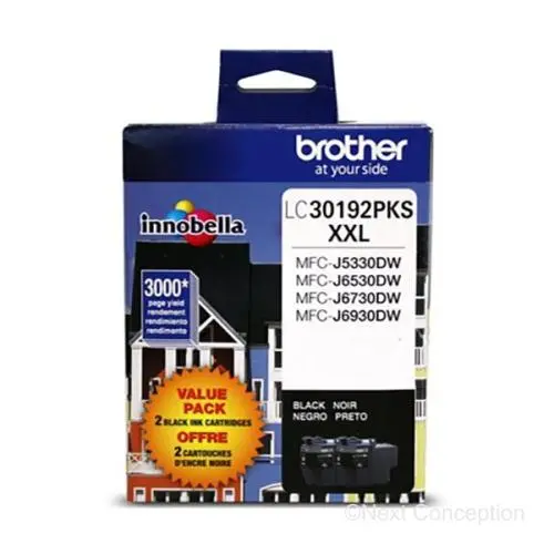 Lc30192pks Black 2Pk Ink For Mfcj6530dw, Mfcj6930dw 1