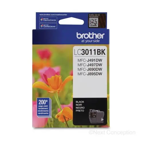Lc3011bks Black Ink For Mfcj491dw, Mfc690dw 0.2K 1