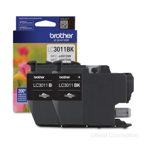 Lc30112pks Black 2Pk Ink For Mfcj491dw, Mfc690dw 0.2K/Ea 1