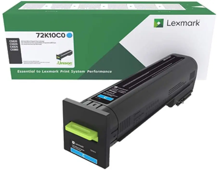 72K10c0 Lexmark Cs820, Cx82x, Cx860 Cyan Return Program Tone 1