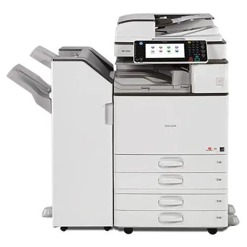 $52/Month Ricoh Mp 2554 Black And White Laser Multifunction Copier Printer Finisher Stapler With Full Color 9" Tiltable Lcd Control Panel  - Perfect For Small And Medium Businesses 1