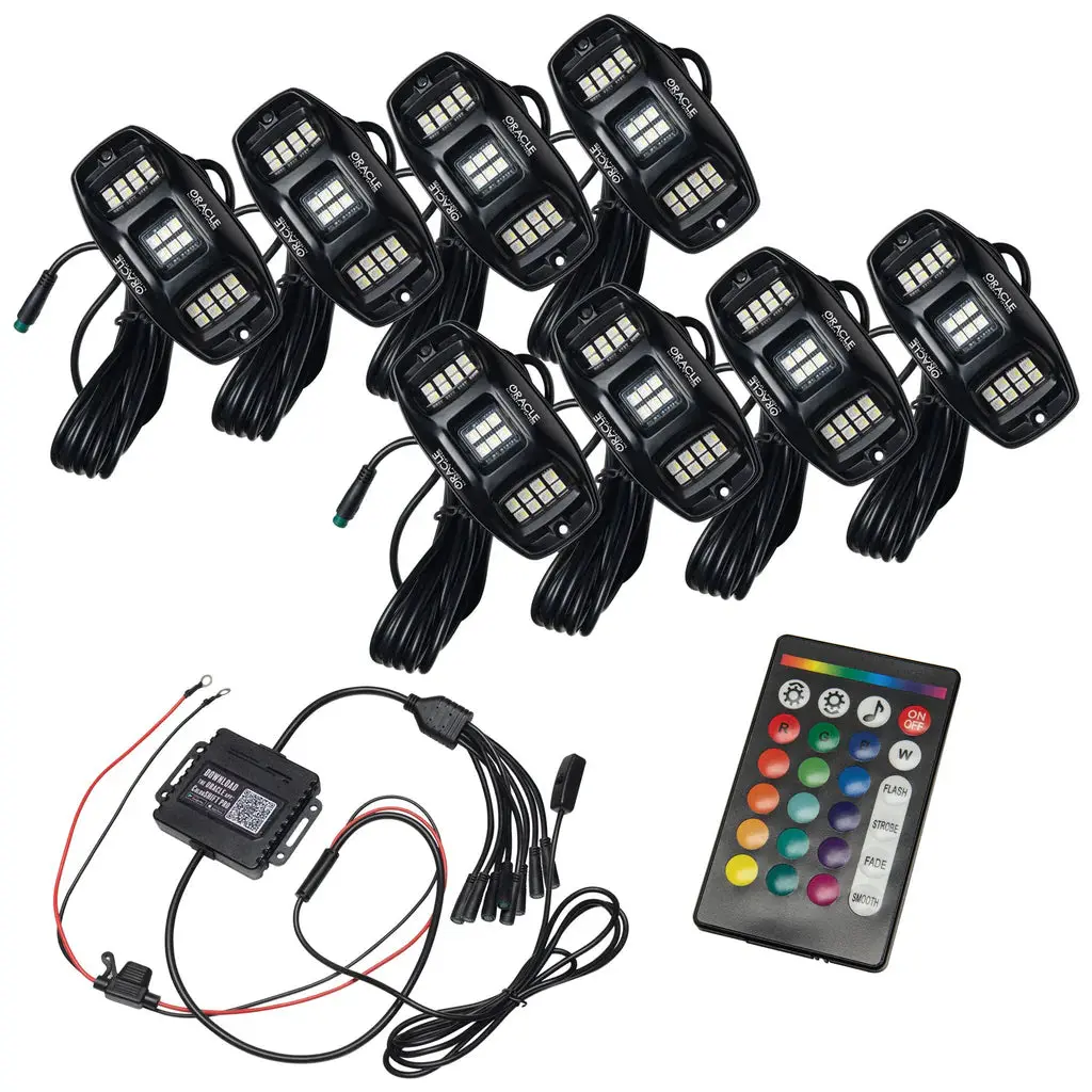 Oracle Lighting Underbody Light Kit - Fits With Universal Vehicles - Colorshift Led Wheel Well Mount 1