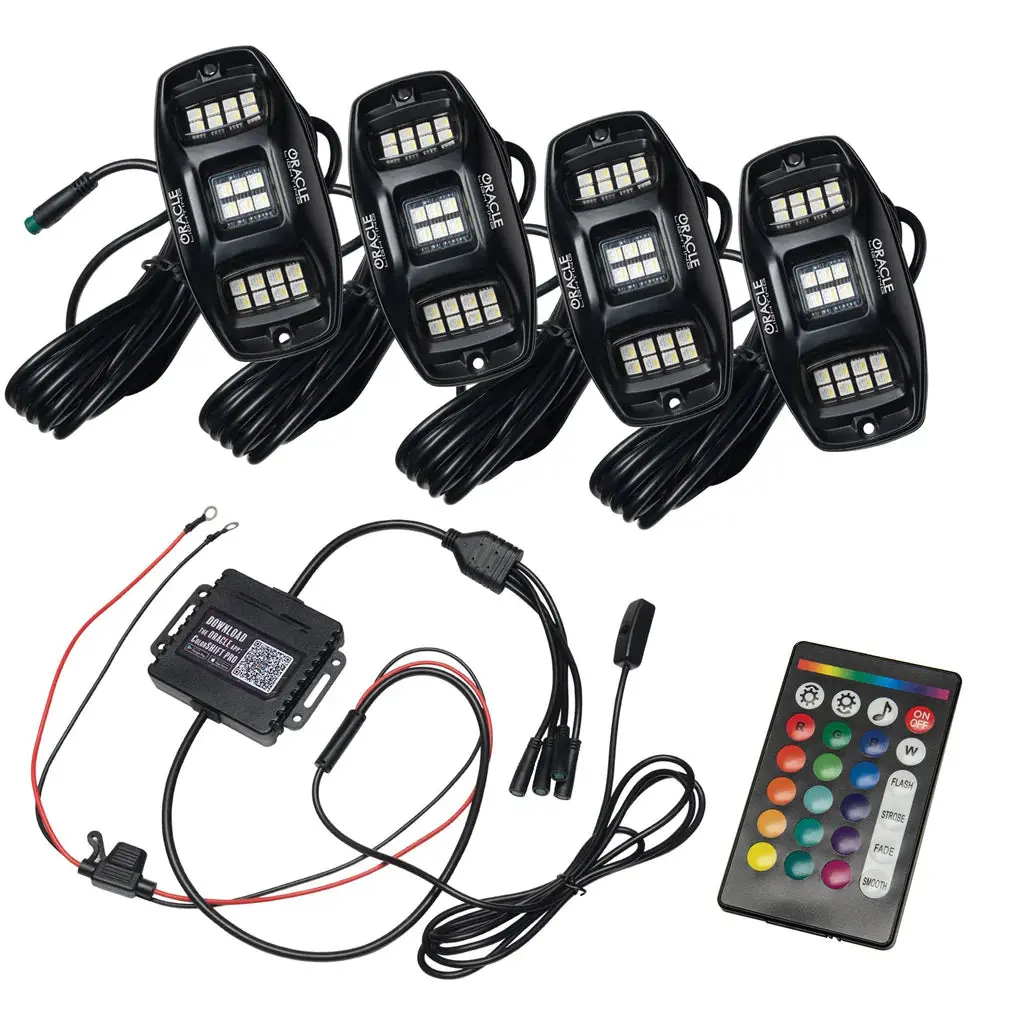Oracle Lighting Underbody Light Kit - Fits With Universal Vehicles - Colorshift Led Wheel Well Mount (Set Of 4) 1