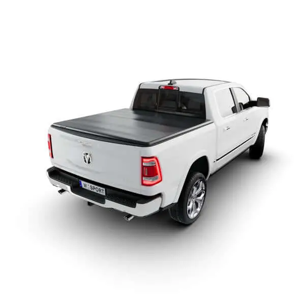 Worksport Pro Vinyl Quad Fold Tonneau Cover – Fits 2019–2023 Ram 1500 5'7" Short Bed W/O Rambox, Multi-Function Tailgate, Or Utility Track System 1