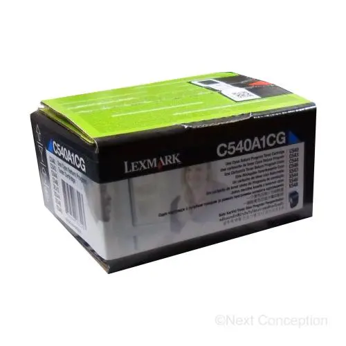 C540a1cg C54x/X54x Cyan Return Program Toner Cartridge, 1K 1