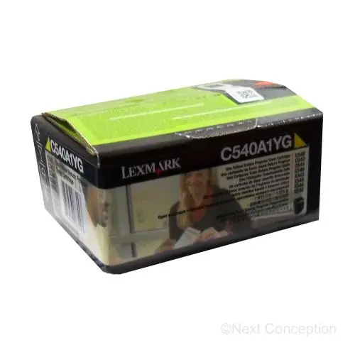 C540a1yg C54x/X54x Yellow Return Program Toner Cartridge, 1K 1