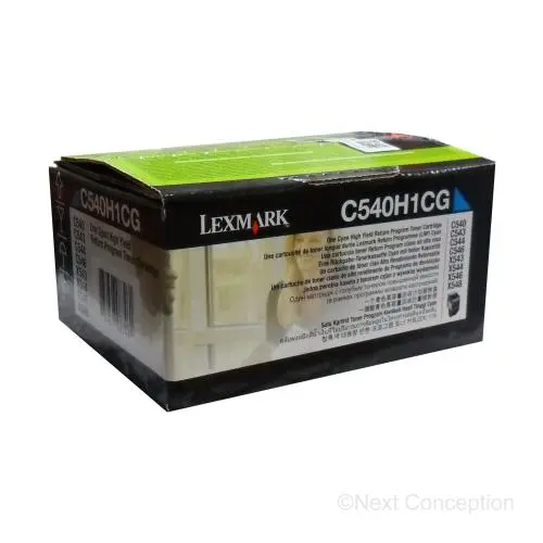 C540h1cg C54x/X54x Cyan High Yield Return Program Toner Cart 1