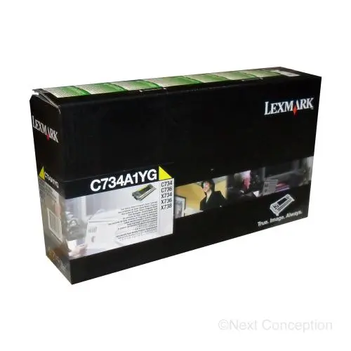 C734a1yg C73x/X73x Yellow Return Program Toner Cartridge 6K 1