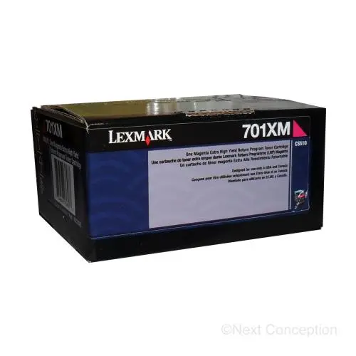 70C1xm0 Lexmark 701Xm Magenta Extra High Yield Return Progra 1