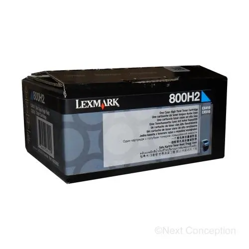 80C0h20 Lexmark 800H2 Cx410/510 Cyan High Yield Toner Cartri 1
