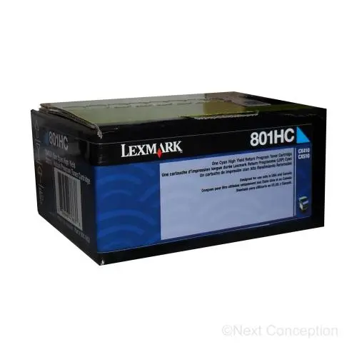 80C1hc0 Lexmark 801Hc Cx410/510 Cyan High Yield Return Progr 1
