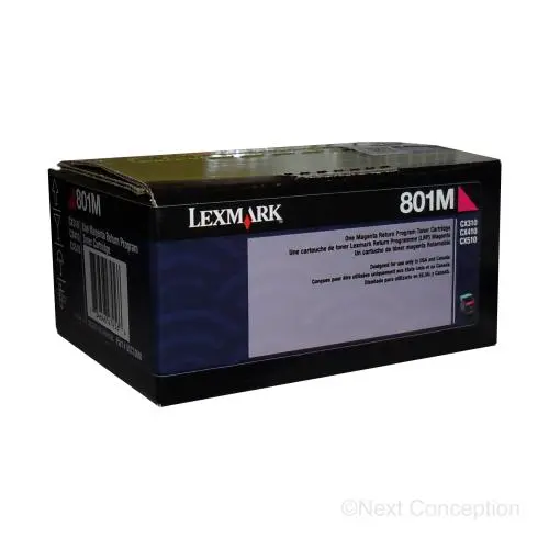 80C10m0 Lexmark 801M Cx310/410/510 Magenta Return Program To 1