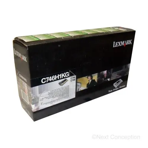 C746h1kg Lexmark C746, C748 Black High Yield Ret Pgm Toner 1