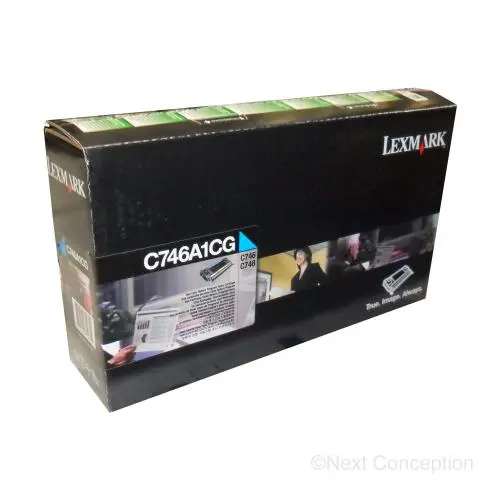 C746a1cg Lexmark C746, C748 Cyan Return Pgm Toner  7K 1
