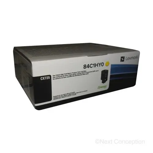 84C1hy0 Lexmark Cx725 Yellow High Yield Return Program Toner 1