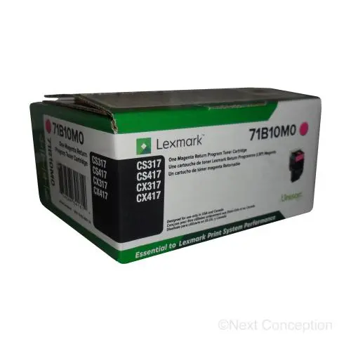 71B10m0 Lexmark Cs/X317/417/517 Magenta Ret Prog Toner 2.3K 1
