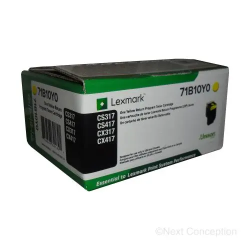 71B10y0 Lexmark Cs/X317/417/517 Yellow Ret Prog Toner 2.3K 1