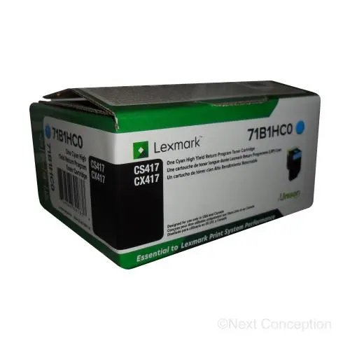 71B1hc0 Lexmark Cs/X417/517 Cyan Hy Ret Program Toner 3.5K 1