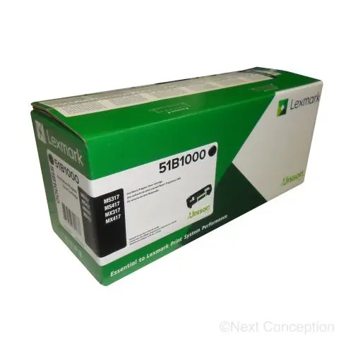 51B1000 Lexmark Ms/Mx317/417/517/617 Ret Prog Toner 2..5K 1
