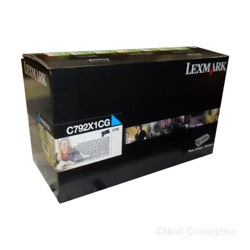 C792x1cg Lexmark C792 Cyan Extra High Yield Return Program ( 1