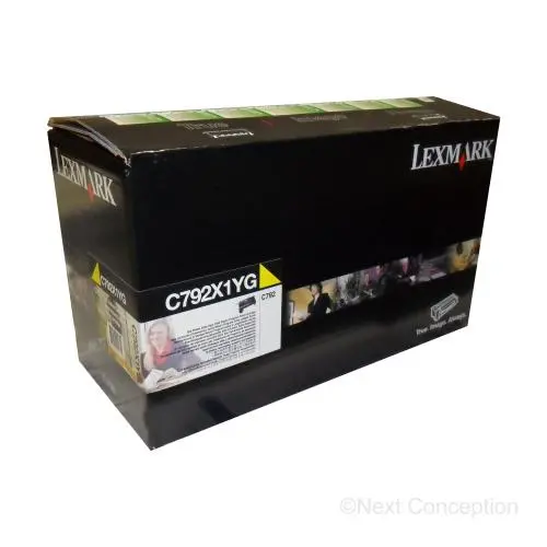 C792x1yg Lexmark C792 Yellow Extra High Yield Return Program 1